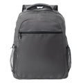 Stone Grey - Front - MidOcean Puter - Topper Plain RPET Laptop Backpack