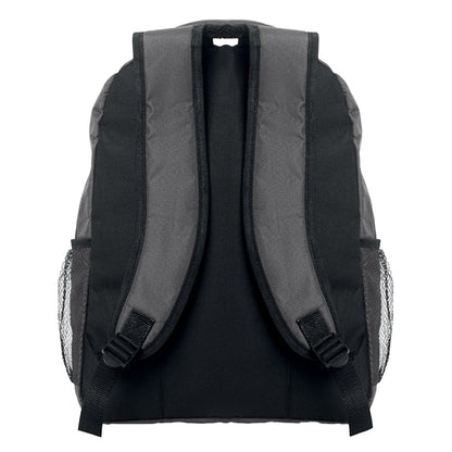 Stone Grey - Back - MidOcean Puter - Topper Plain RPET Laptop Backpack