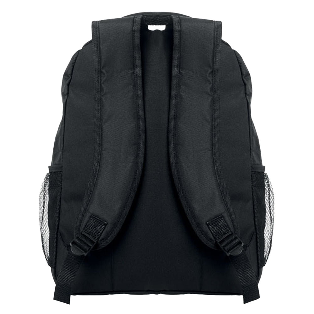 Black - Back - MidOcean Puter - Topper Plain RPET Laptop Backpack