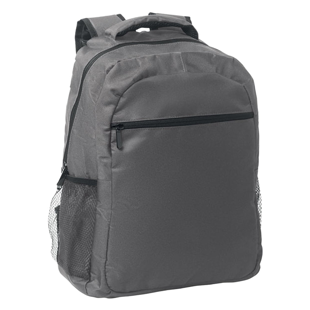 Stone Grey - Side - MidOcean Puter - Topper Plain RPET Laptop Backpack