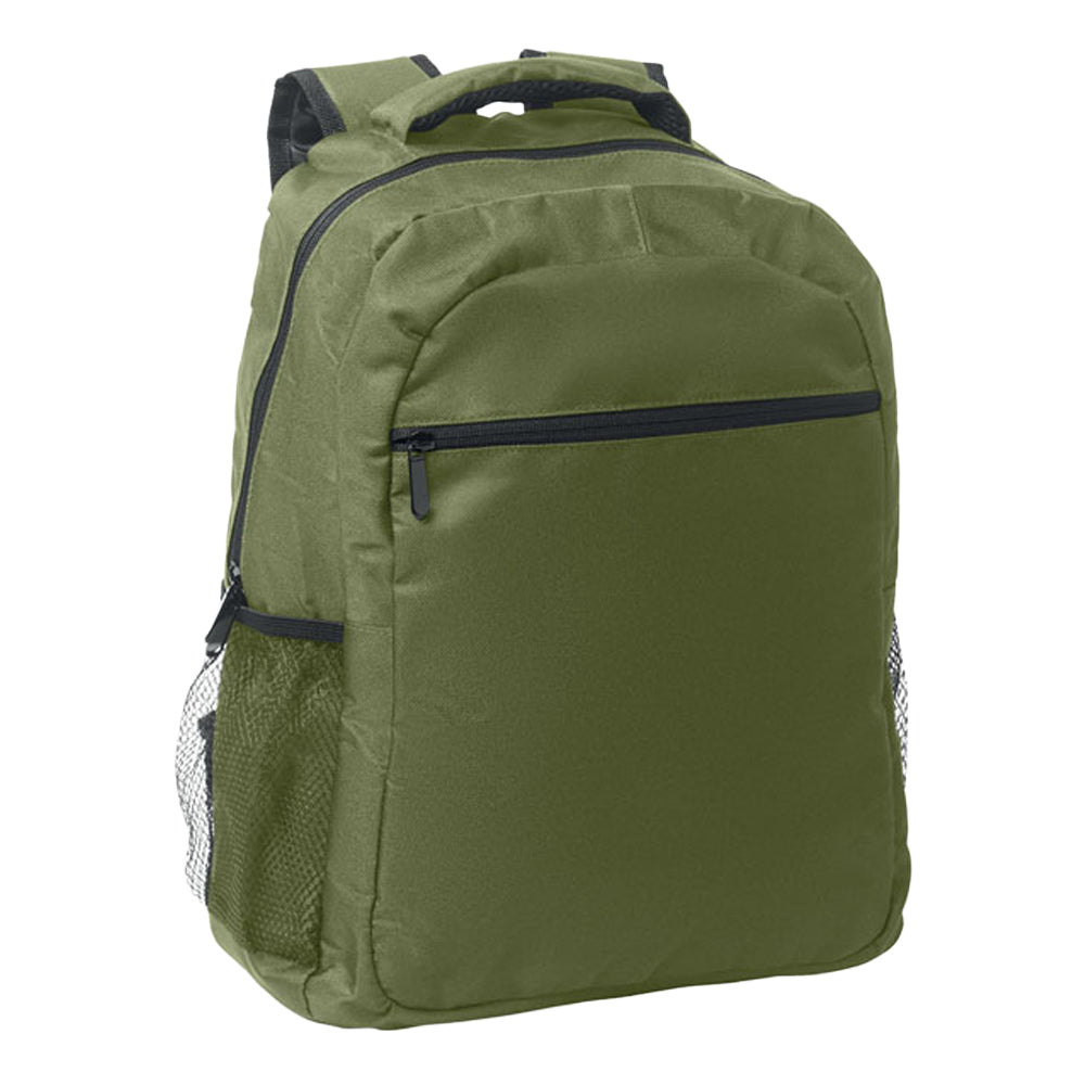 Army Green - Side - MidOcean Puter - Topper Plain RPET Laptop Backpack