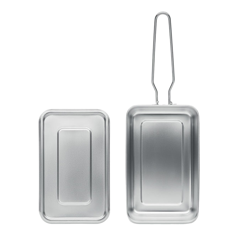 Silver - Side - MidOcean Tamelunch Stainless Steel 750ml Lunch Box