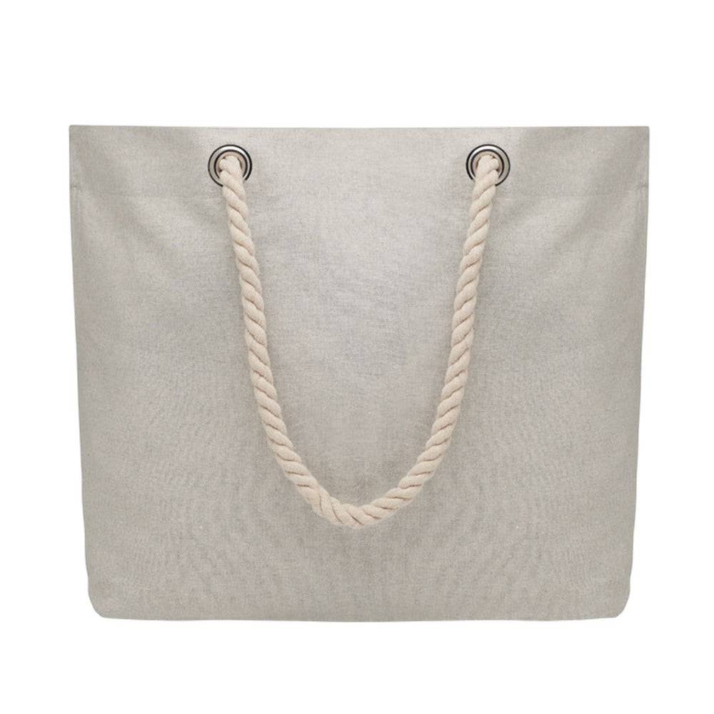 Grey - Back - MidOcean Mare Cord Shopper Bag