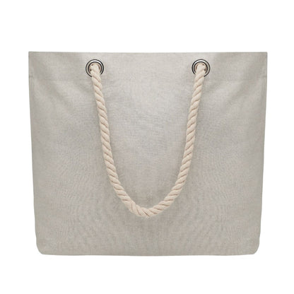 Grey - Back - MidOcean Mare Cord Shopper Bag