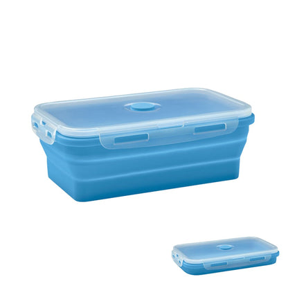 Baby Blue - Side - MidOcean Kolapso Silicone Collapsible Lunch Box