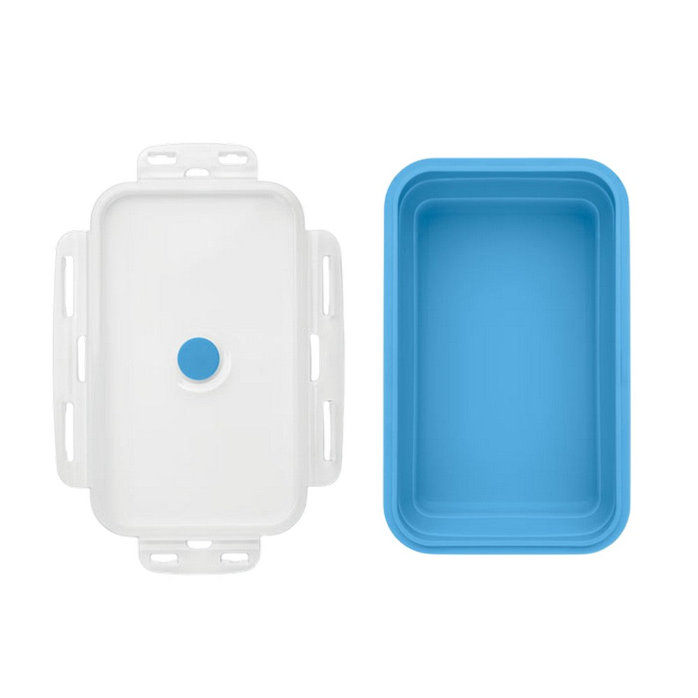 Baby Blue - Lifestyle - MidOcean Kolapso Silicone Collapsible Lunch Box