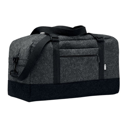 Stone Grey - Side - MidOcean Indico Bag RPET Felt Weekend Bag