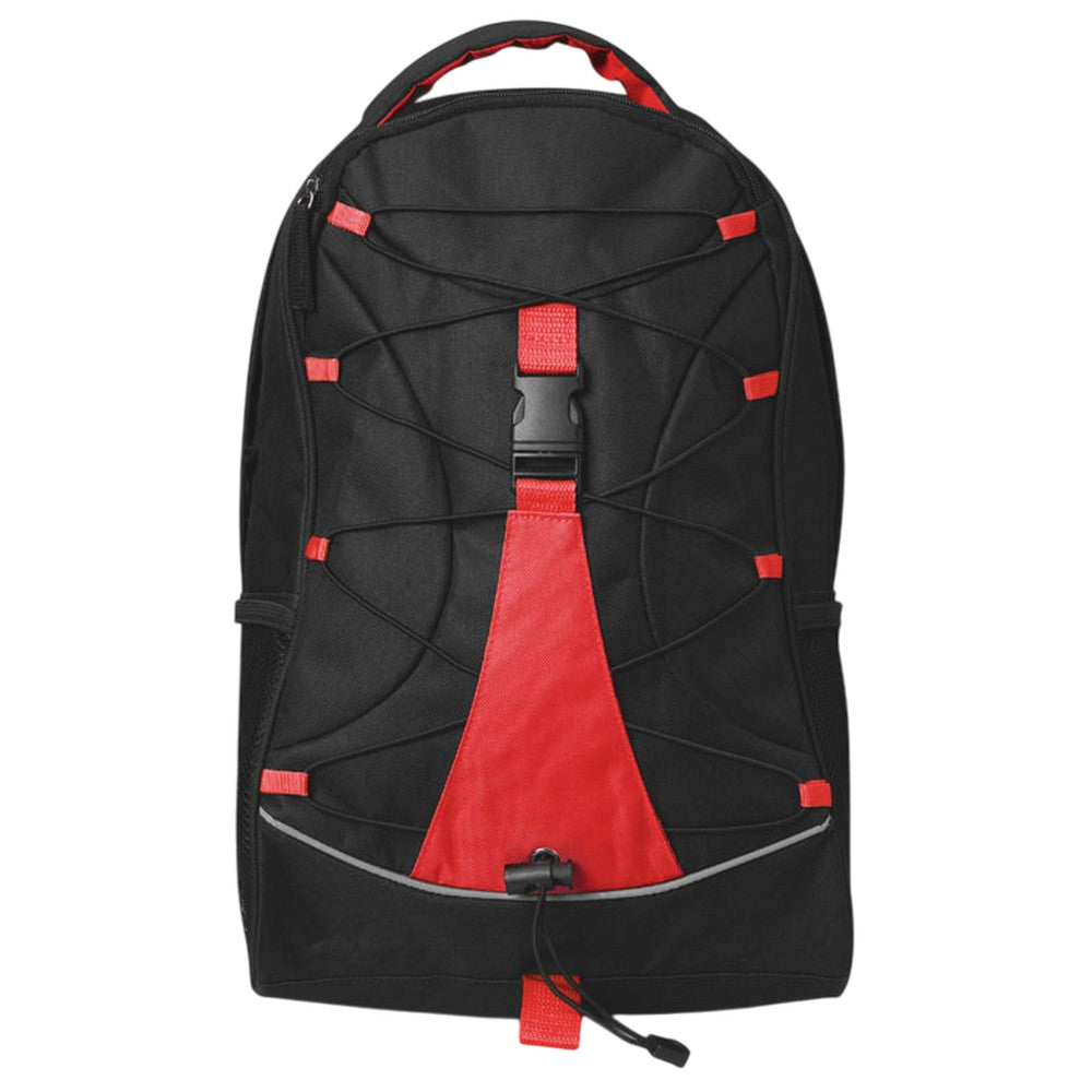 Red - Front - MidOcean Monte Lema Contrast Detail Backpack
