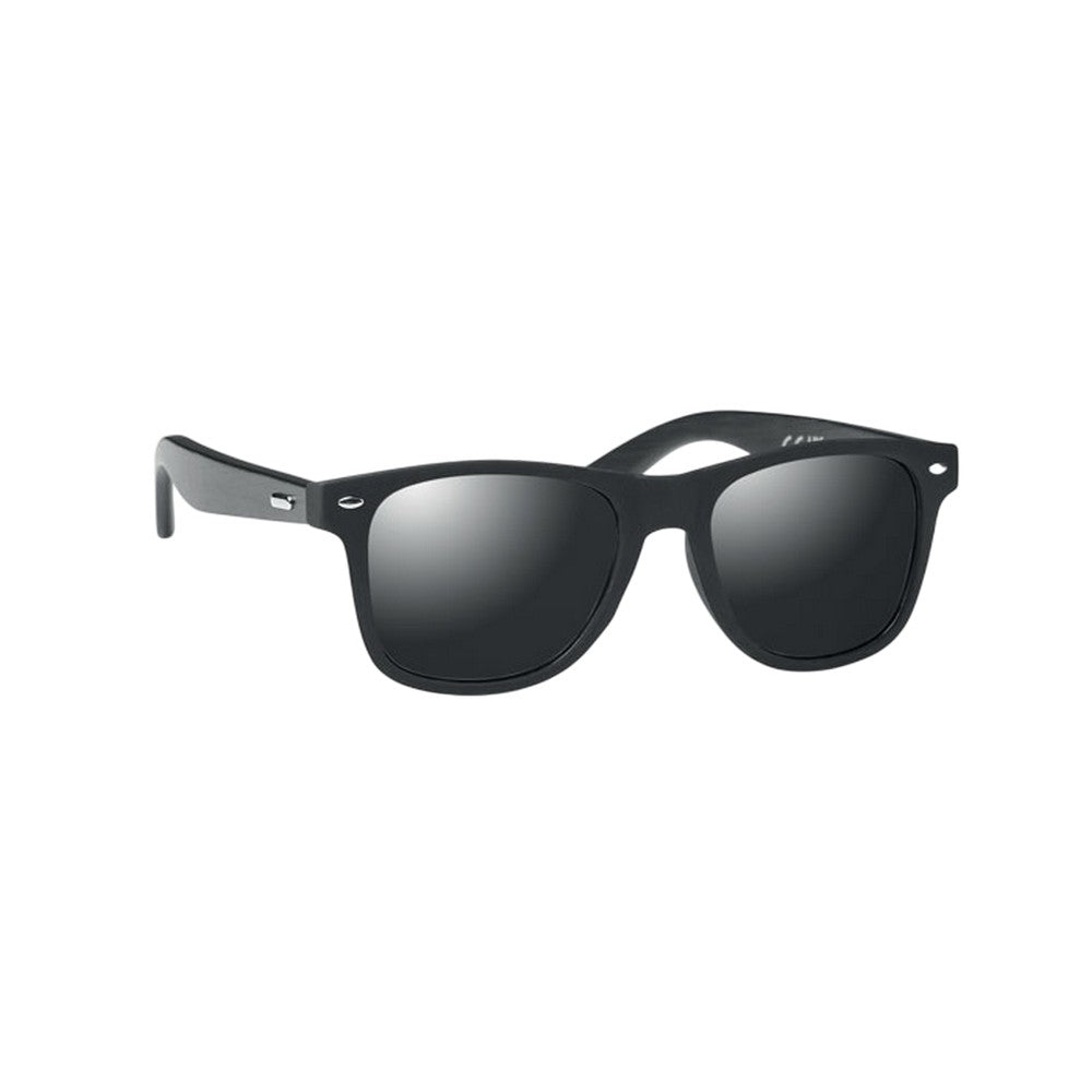 Black - Side - MidOcean Rhodos Bamboo Sunglasses