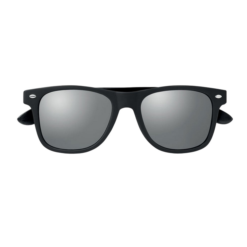Shiny Silver - Front - MidOcean Rhodos Bamboo Sunglasses