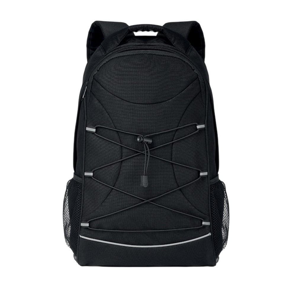Black - Front - MidOcean Monte Lomo RPET Backpack