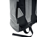 Matt Silver - Side - MidOcean Bright Rollpack Roll Top Reflective Backpack