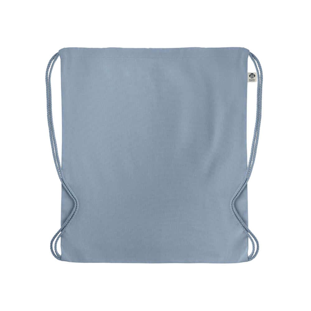 Baby Blue - Back - MidOcean Yuki Organic Cotton Drawstring Bag
