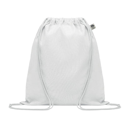 White - Front - MidOcean Yuki Organic Cotton Drawstring Bag
