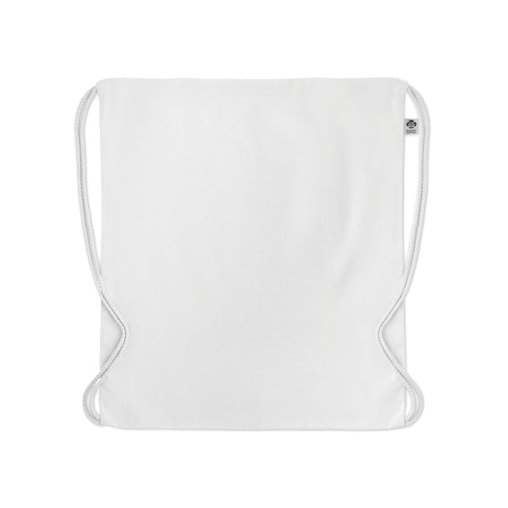 White - Back - MidOcean Yuki Organic Cotton Drawstring Bag