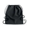 Black - Side - MidOcean Yuki Organic Cotton Drawstring Bag