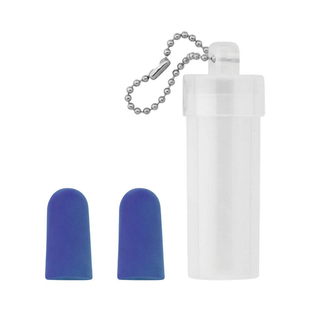 Blue - Front - MidOcean Buds To Go Tube Plastic Earplugs