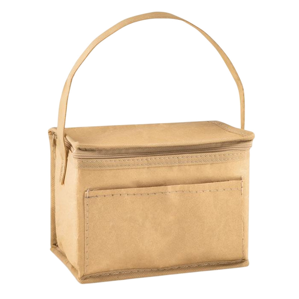 Beige - Front - MidOcean Papercool Woven Cooler Bag