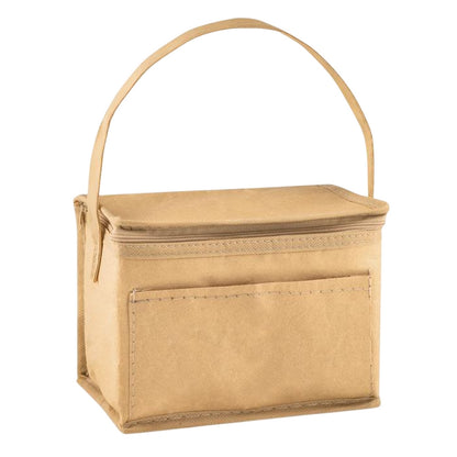Beige - Front - MidOcean Papercool Woven Cooler Bag