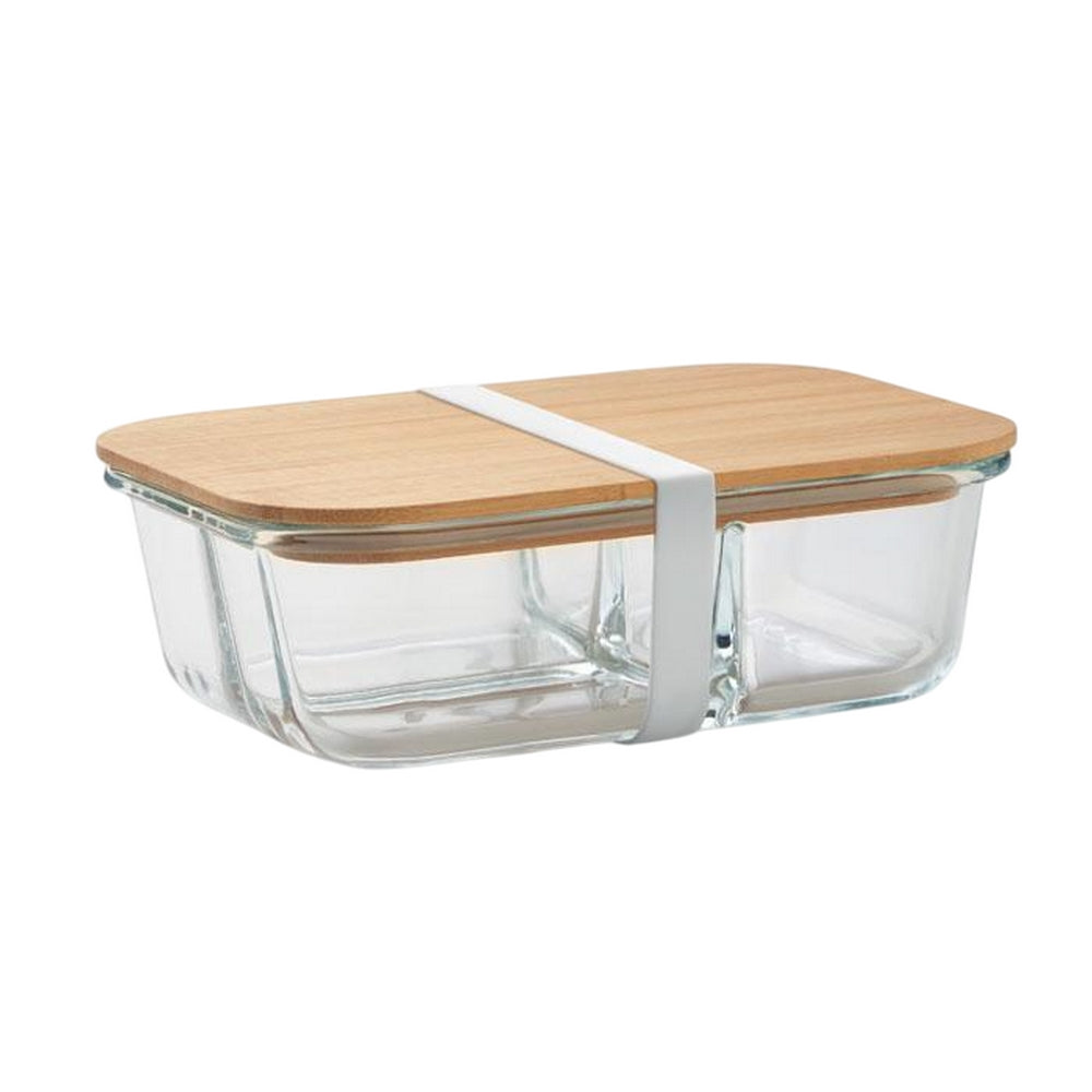 Transparent - Back - MidOcean Tundra 3 Bamboo Glass Lunch Box