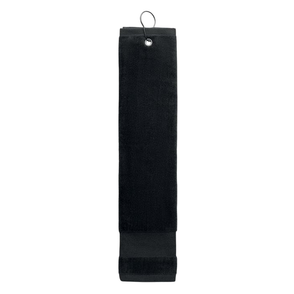 Black - Lifestyle - MidOcean Hitowgo Cotton Golf Towel