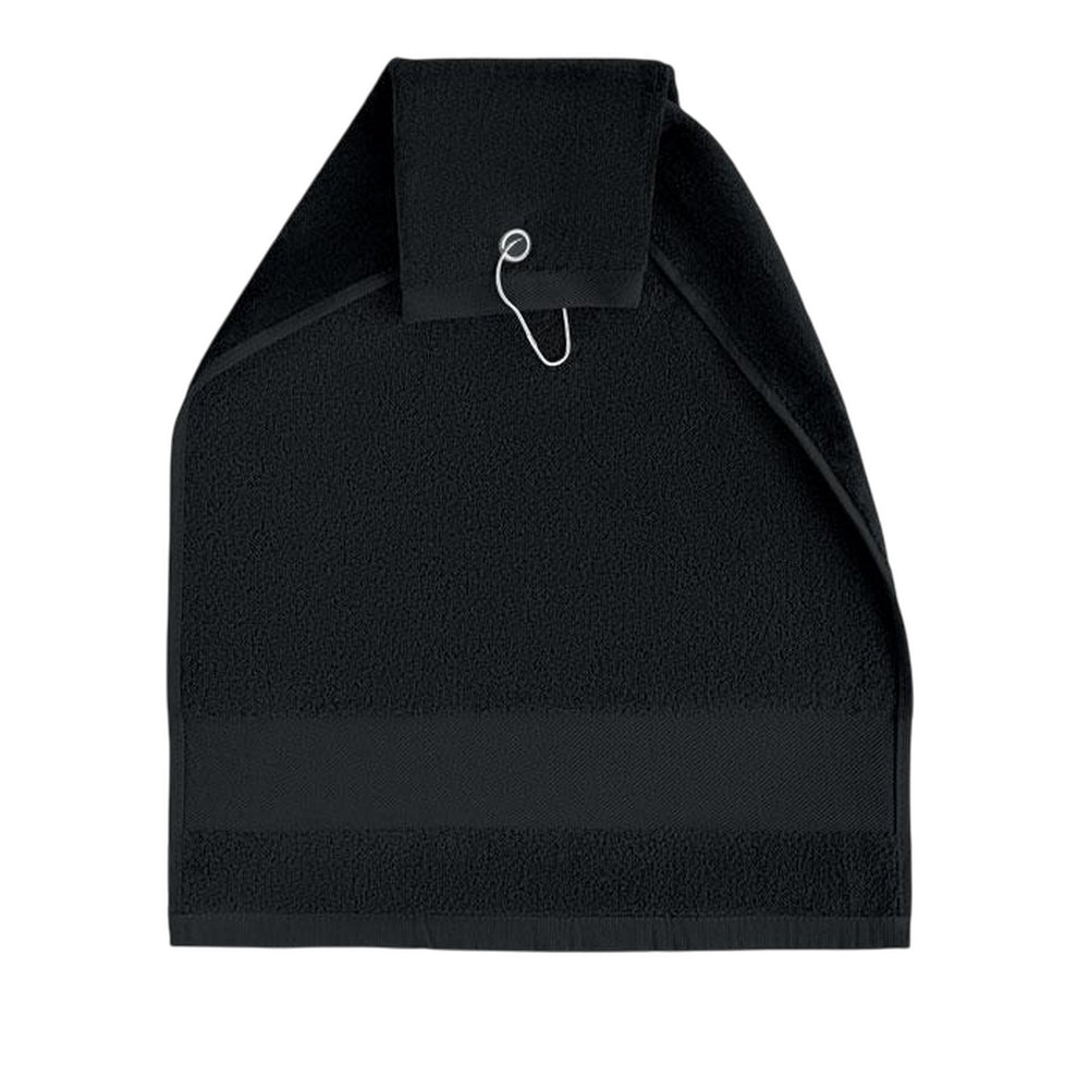 Black - Front - MidOcean Hitowgo Cotton Golf Towel