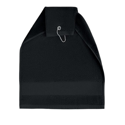 Black - Front - MidOcean Hitowgo Cotton Golf Towel