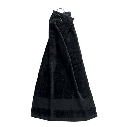Black - Back - MidOcean Hitowgo Cotton Golf Towel