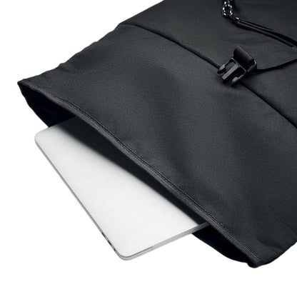 Black - Lifestyle - MidOcean Napa Roll Top RPET Backpack