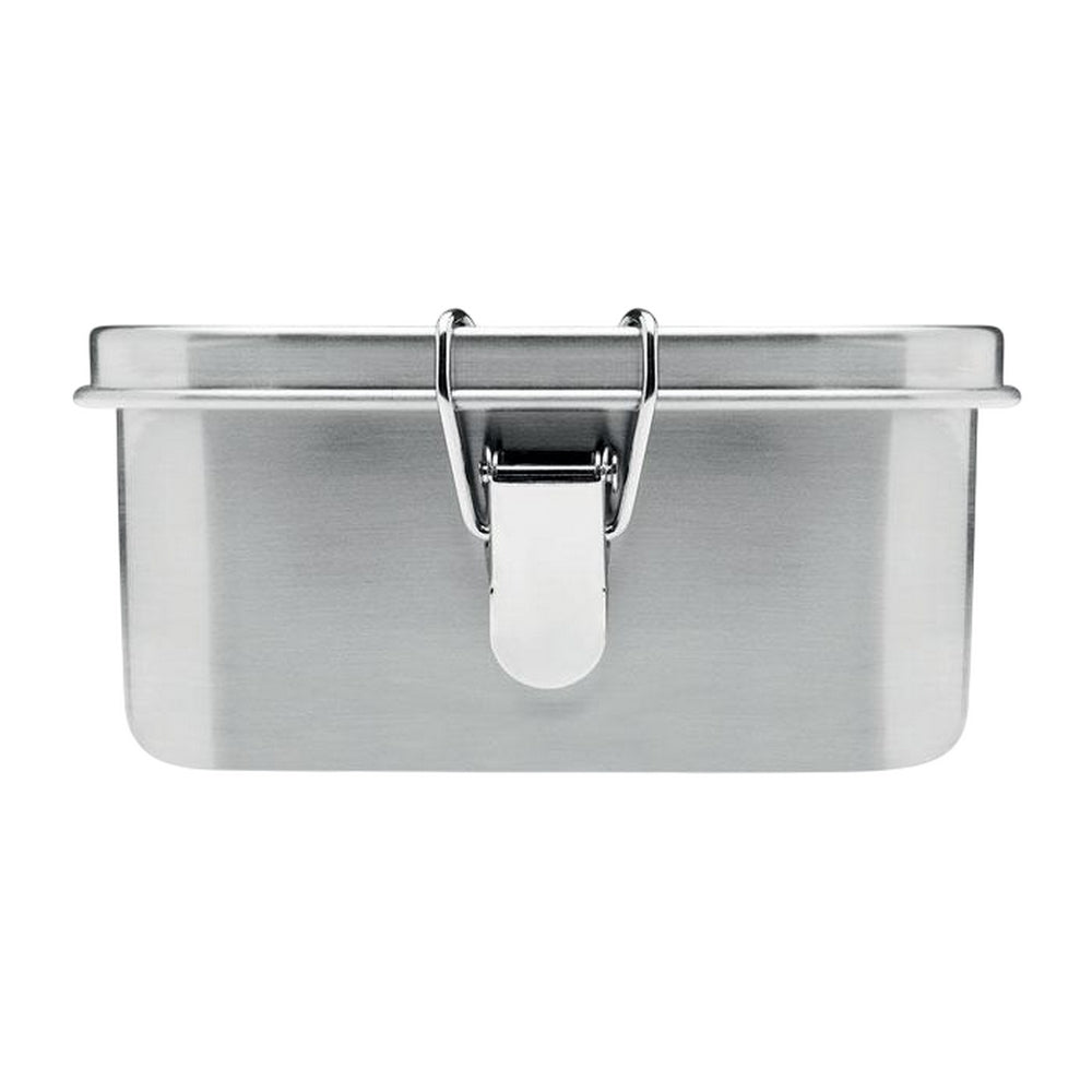 Matt Silver - Back - MidOcean Sao Stainless Steel Lunch Box