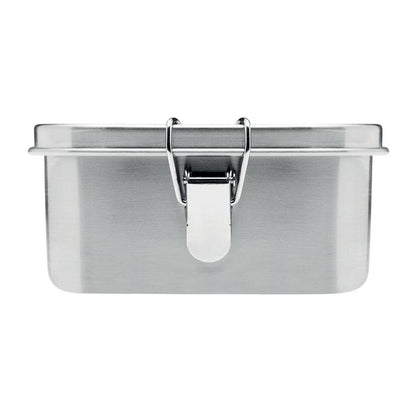 Matt Silver - Back - MidOcean Sao Stainless Steel Lunch Box