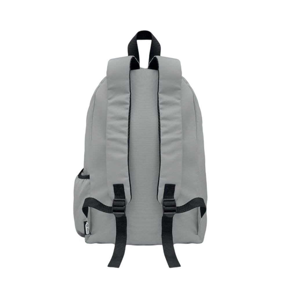 Grey - Back - MidOcean Bapal+ RPET Polyester Backpack