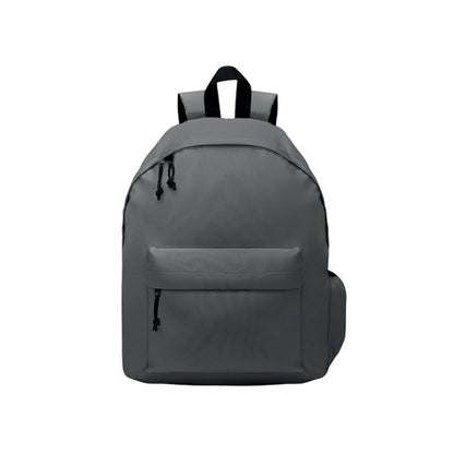 Stone Grey - Front - MidOcean Bapal+ RPET Polyester Backpack