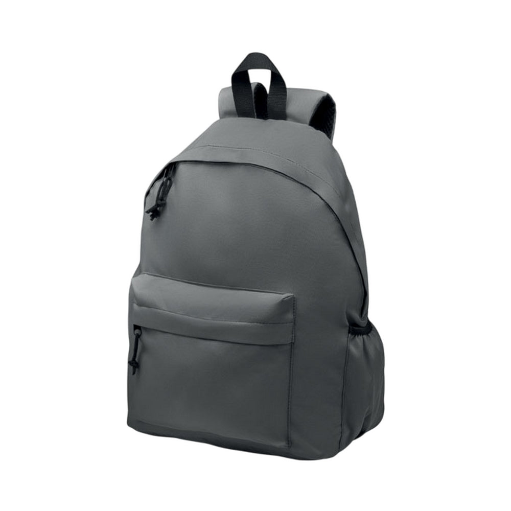 Stone Grey - Side - MidOcean Bapal+ RPET Polyester Backpack
