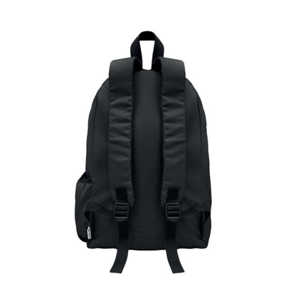Black - Back - MidOcean Bapal+ RPET Polyester Backpack