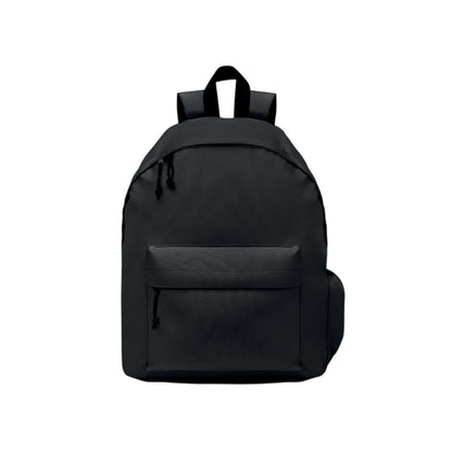 Black - Front - MidOcean Bapal+ RPET Polyester Backpack