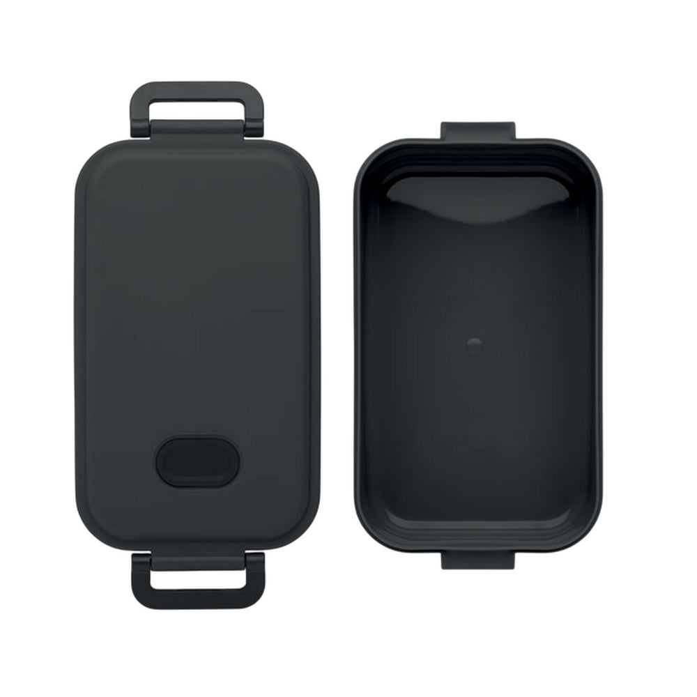 Black - Side - MidOcean Indus Polypropylene 800ml Lunch Box