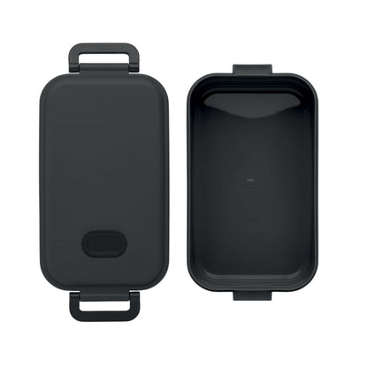 Black - Side - MidOcean Indus Polypropylene 800ml Lunch Box