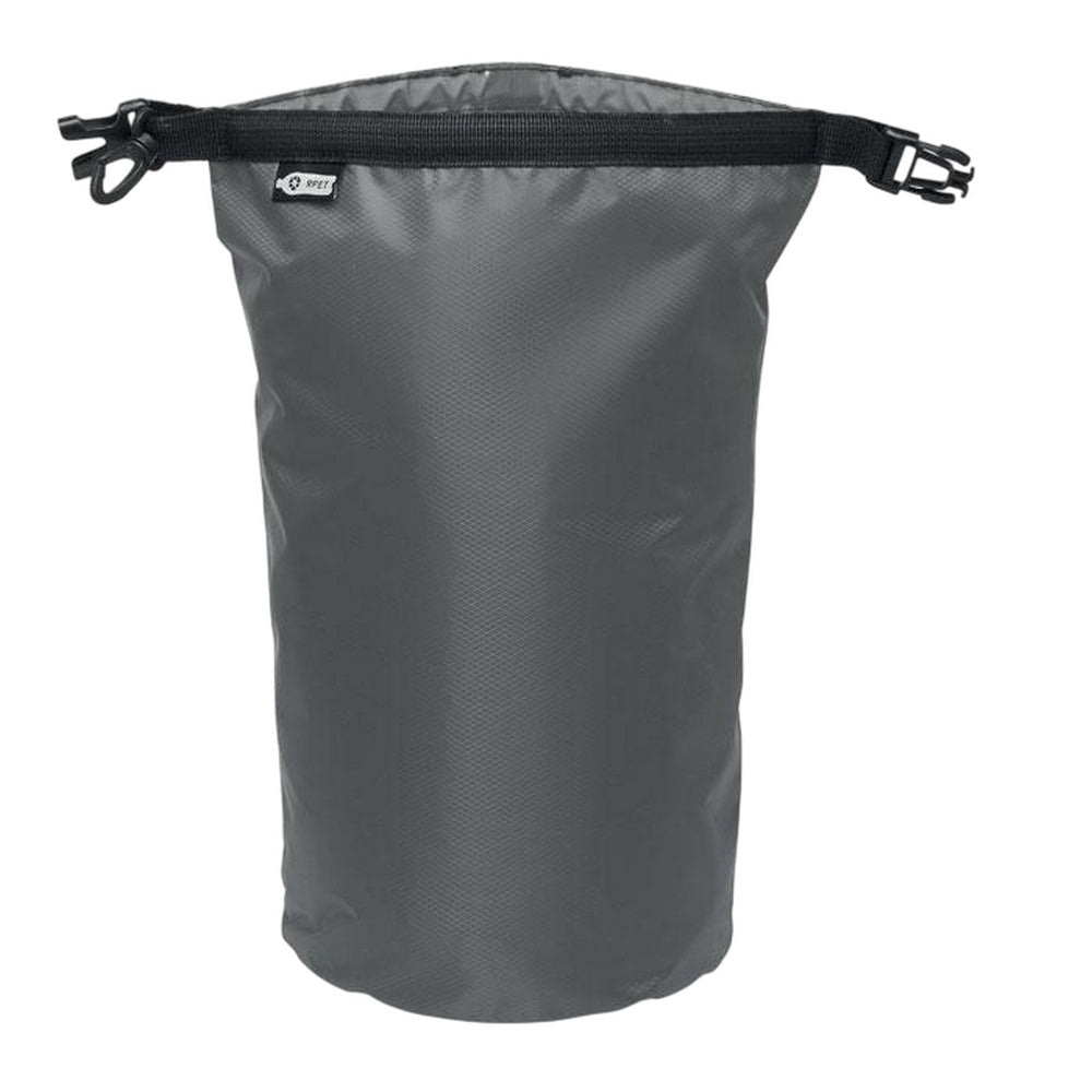 Stone Grey - Back - MidOcean Bolsaible+ RPET Waterproof 5L Bag