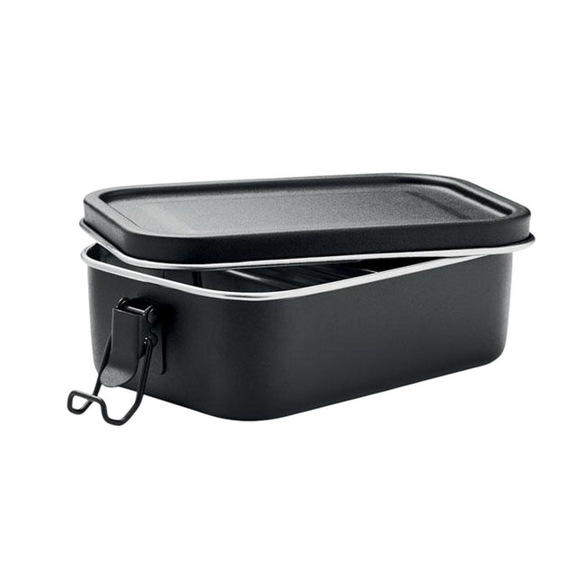 Black - Side - MidOcean Chan Stainless Steel 750ml Lunch Box