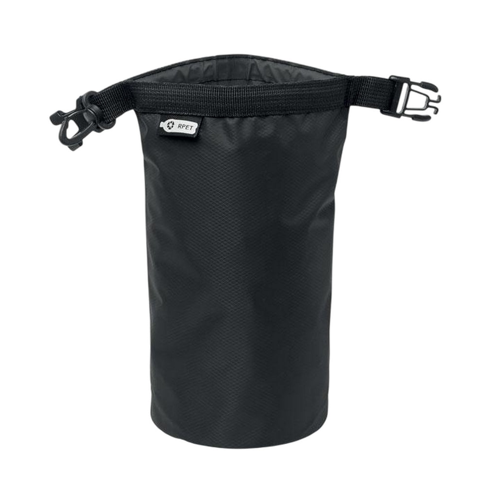 Black - Side - MidOcean Bolsaible RPET Waterproof 1.5L Bag
