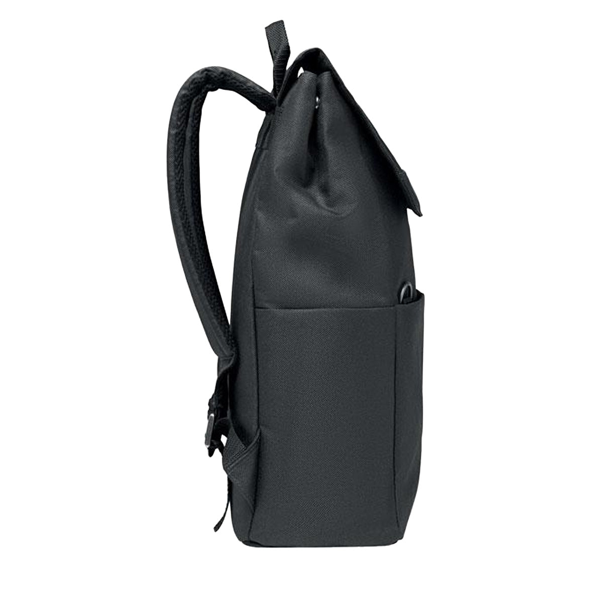 Black - Side - MidOcean Daegu Lap Two Tone RPET Laptop Backpack