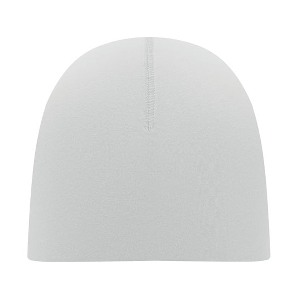 White - Front - MidOcean Lighty Cotton Blend Beanie