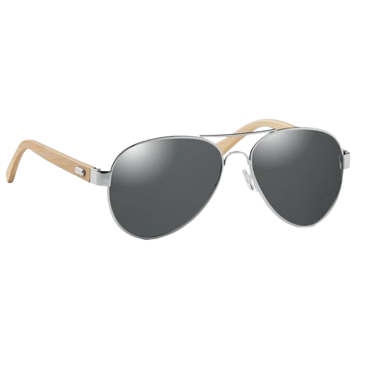 Black - Side - MidOcean Unisex Adult Honiara Bamboo Sunglasses