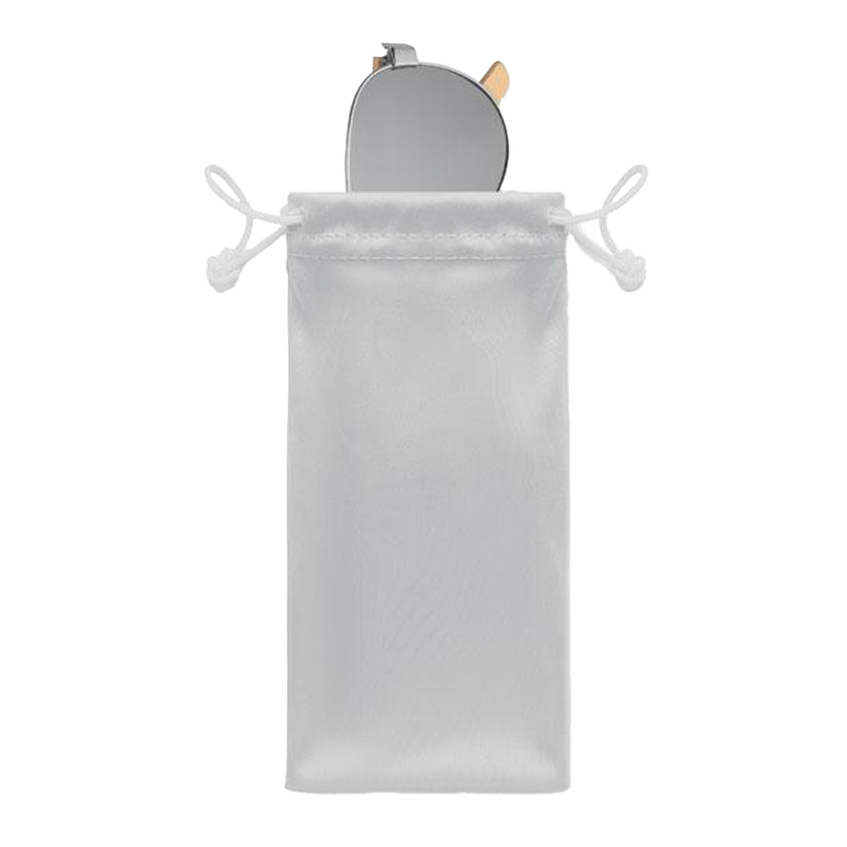 Shiny Silver - Side - MidOcean Unisex Adult Honiara Bamboo Sunglasses