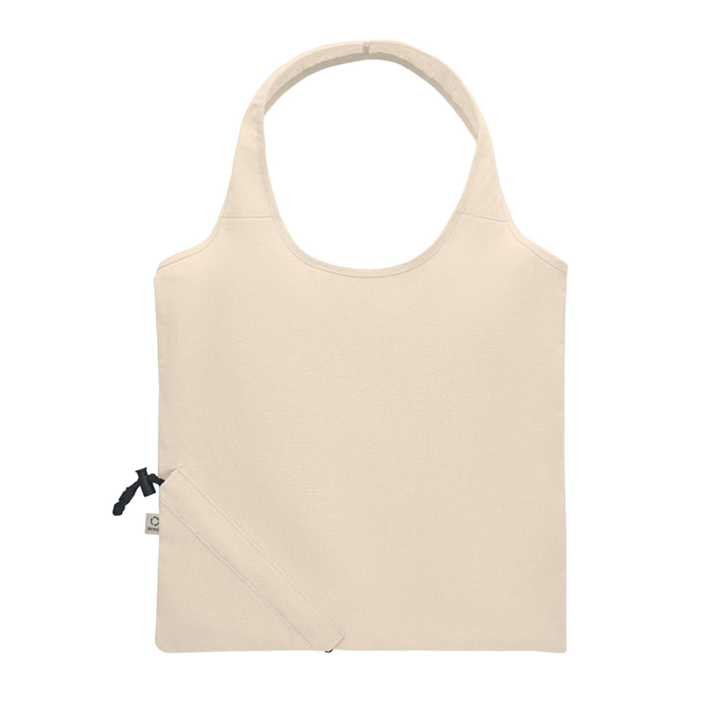 Beige - Back - MidOcean Carrie Foldable Shopper