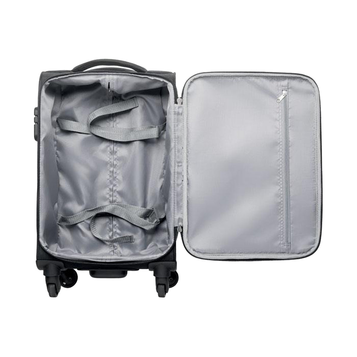 Black - Side - MidOcean Voyage RPET Trolley Bag