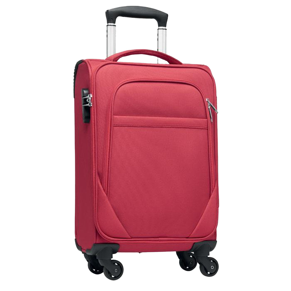 Red - Side - MidOcean Voyage RPET Trolley Bag