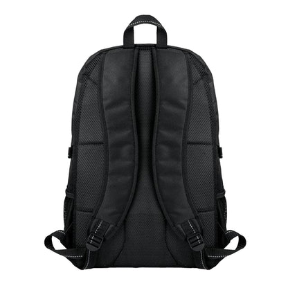 Black - Back - MidOcean Tecnotrek Polyester Laptop Backpack