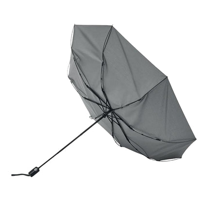 Grey - Side - MidOcean Rochester Windproof Stick Umbrella